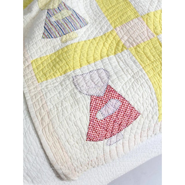 Textile Vintage Sunbonnet Sue Quilt For Sale - Image 7 of 12