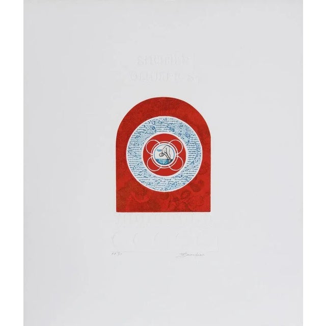 M. Barooshian, "Summer Olympics," Intaglio Etching For Sale