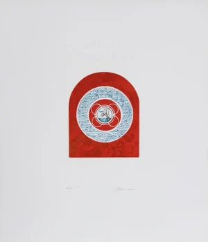 M. Barooshian, "Summer Olympics," Intaglio Etching