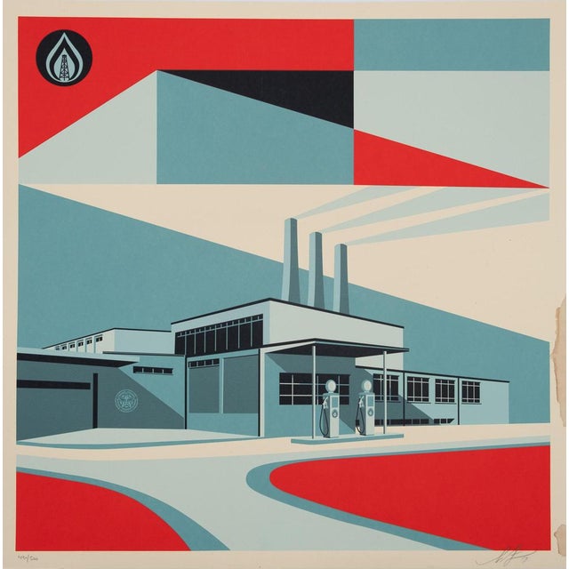 Shepard Fairey, Downward Trajectory, Silkscreen Print For Sale - Image 7 of 7