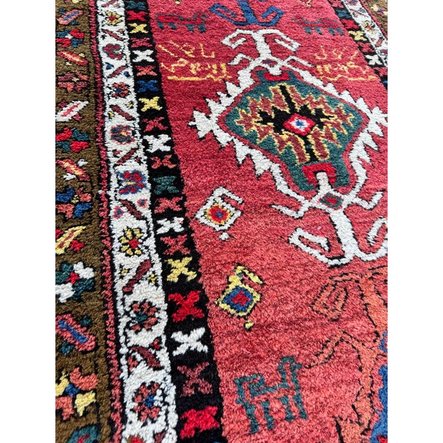 Antique Heriz Runner Rug in Wool, 1890s For Sale - Image 14 of 18