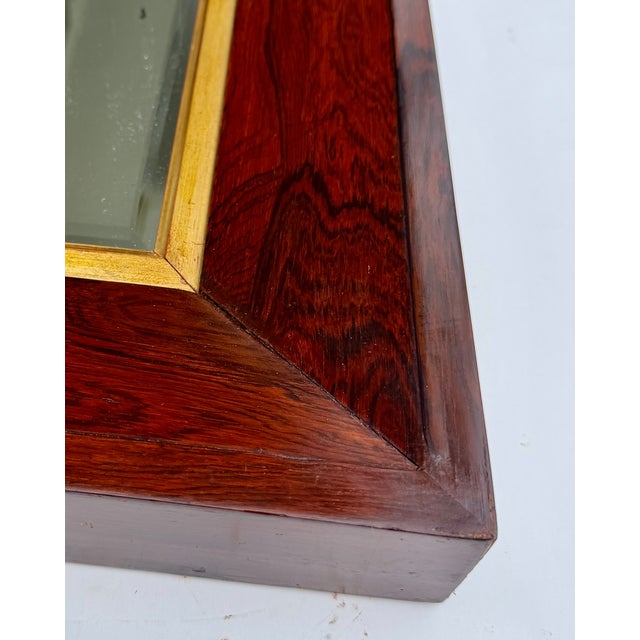 English Edwardian Rosewood Wall Mirror With Carved Frame, Circa 1901 For Sale - Image 12 of 15