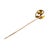 Mid 20th Century 14k Yellow Gold Flower Shaped Stickpin With Seed Pearls For Sale - Image 4 of 4
