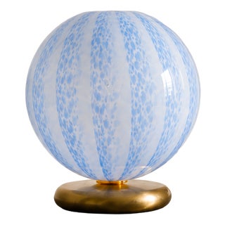 Vintage Murano Glass Blue Tulipano 20 Table Lamp by La Murrina, 1990s For Sale