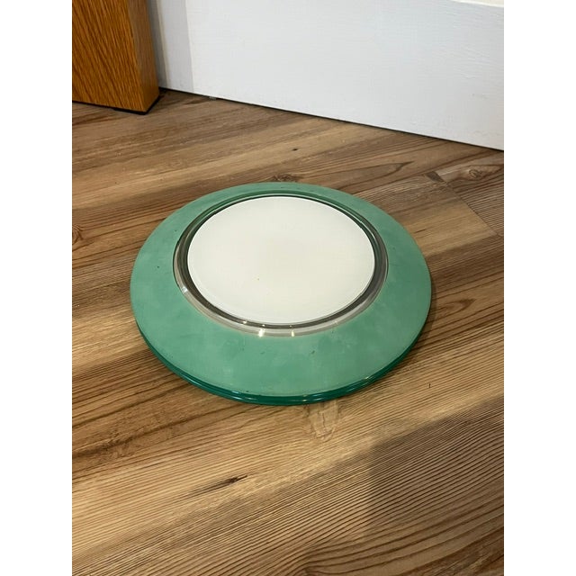 Mid 20th Century Duralex France Two-Tone Tempered Glass Plates For Sale - Image 4 of 5