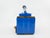 Wood Vintage French Peugeot Frères Coffee Grinder in Cobalt Blue – Mid-20th Century For Sale - Image 7 of 13