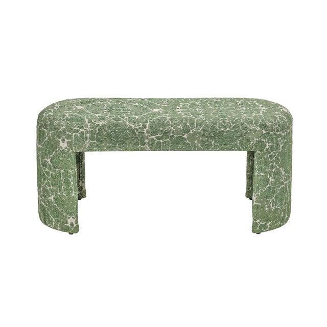 The Greenspace Upholstered Bench brings a fresh pop of color and pattern to any space. Its natural cotton fibers feel soft...