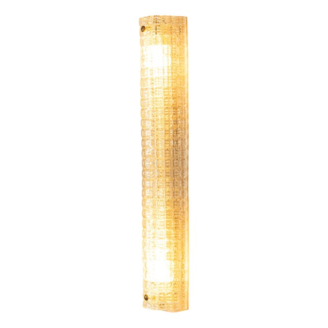 Large Murano Glass Wall Lamp from Venini, Italy, 1970s For Sale