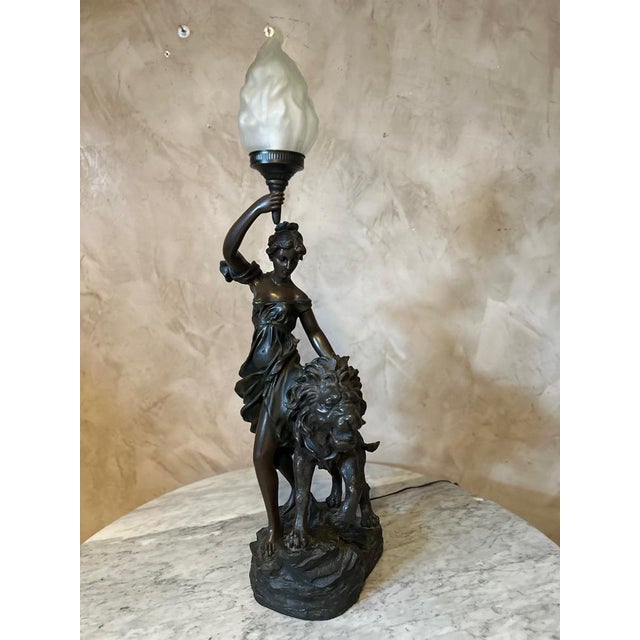 Regulated Torchiere Table Lamp For Sale - Image 13 of 17