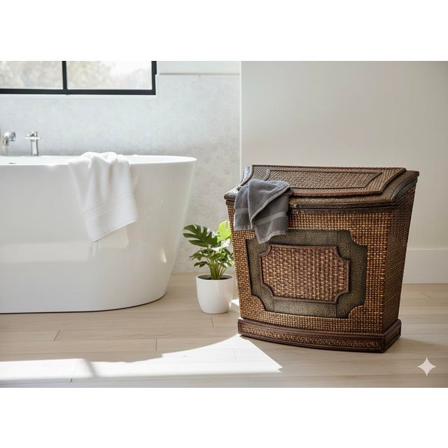 Rare 19th Century Serpentine Anglo-Indian Ebonized & Cane Che For Sale - Image 11 of 12