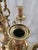 Brass Antique Brass and Bronze Candelabra Set For Sale - Image 8 of 11