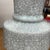 Light White Crackle Vase with Bold Geometric Stacked Form For Sale - Image 4 of 8
