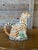English Vintage Hand-Painted Ceramic Leopard and Cub Figural Pitcher For Sale - Image 3 of 11