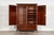 Circa 1890 large 19thcenglish inlaid mahogany double wardrobe together w161 x d57 x h208 cm base w153 x d53 x h45 cm top...