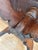 Vintage Victorian-Style Round Wood Pedestal Coffee Table. For Sale - Image 6 of 8