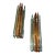 Two 1960s Space Age Thick Glass and Chrome Wall Sconces by Lupi Cristal Luxor For Sale