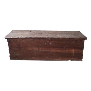 Rustic Spanish Antique Trunk For Sale