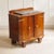 Historic oak nightstand with a marble top, stylistically dating to the period around 1925–1935 with Art Deco influences....