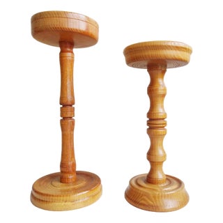 Turned Plant Stand, Germany 1960s, Set of 2 For Sale