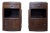 Art Deco Bedside Tables in Oak and Marble, 1930s, Set of 2 For Sale