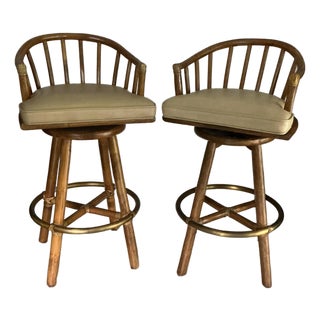 1970s Mc Guire Barstools For Sale