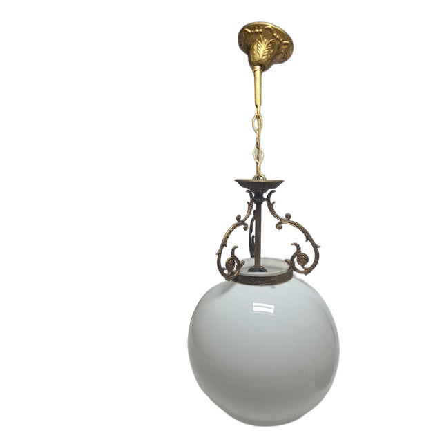 Metal Vintage Pending Lamp, Poland, 1960s For Sale - Image 7 of 10