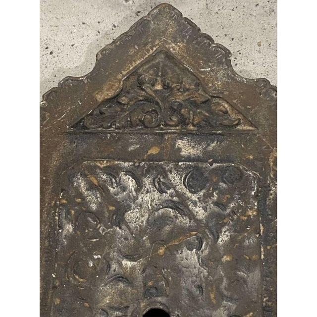 Antique Gothic Tudor Sconce Plate Base Part Double Arm the sconce plate needs to be cleaned and re-wired