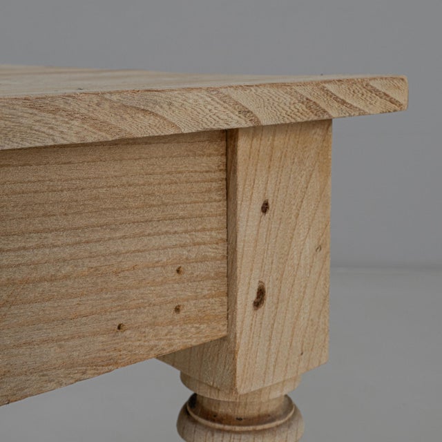 Brown 19th Century French Louis XVI Wooden Writing Table With Drawer For Sale - Image 8 of 18