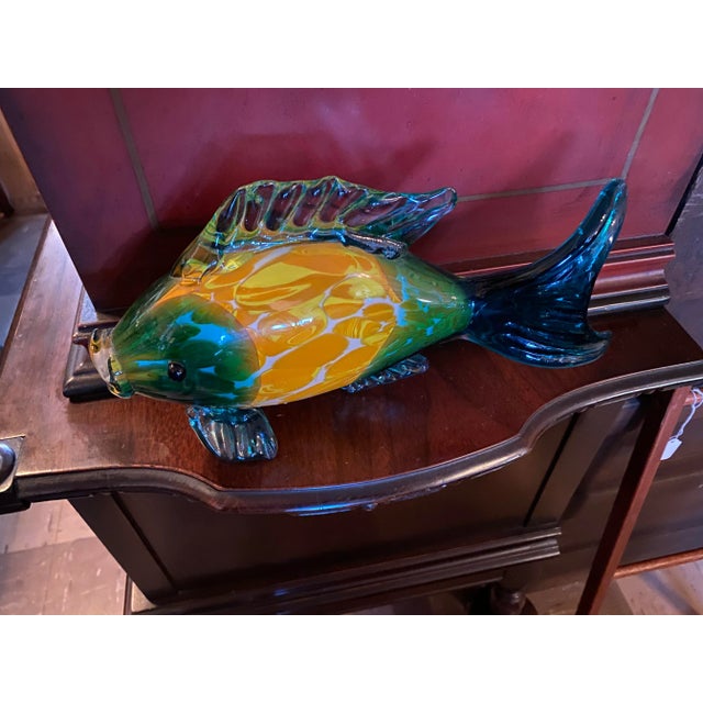 Large Glass Fish Sculpture For Sale In Nashville - Image 6 of 6