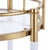2020s Pasargad Home Crystallin 2-Tier Bar Cart With Gold Accents & Wheels For Sale - Image 5 of 8