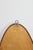 Brown Mid-Century Italian Oval Teak Wall Mirror, 1980s For Sale - Image 8 of 10
