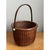 Mid 20th Century Vintage Woven Rattan Nantucket Basket With Handle For Sale - Image 5 of 12