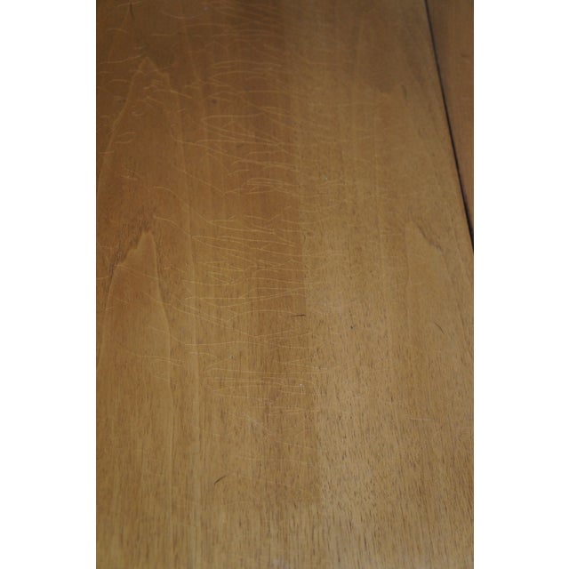 Drexel Meridian Mid Century Modern Walnut Drop Leaf Extendable Dining Table 95" For Sale - Image 13 of 13