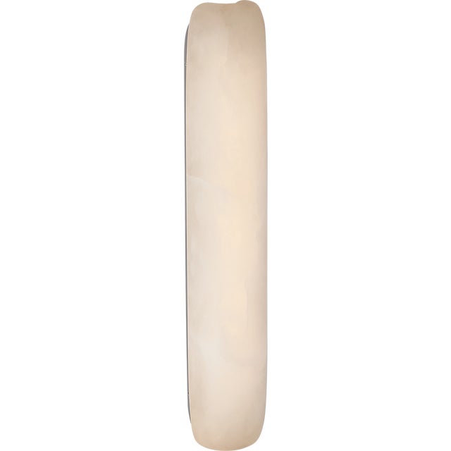 Kelly Wearstler for Visual Comfort Signature Formosa 26" Linear Sconce in Alabaster and Polished Nickel For Sale