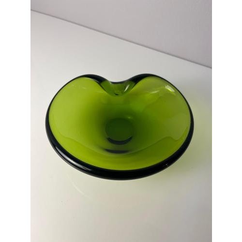 Green Glass Ashtray from Holmegaard For Sale - Image 3 of 11