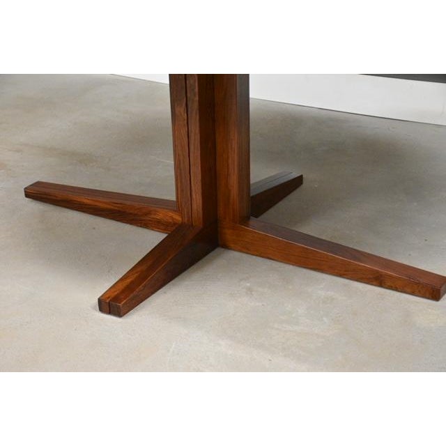 1970s Danish Modern Rosewood Oval Dining Table For Sale - Image 9 of 11