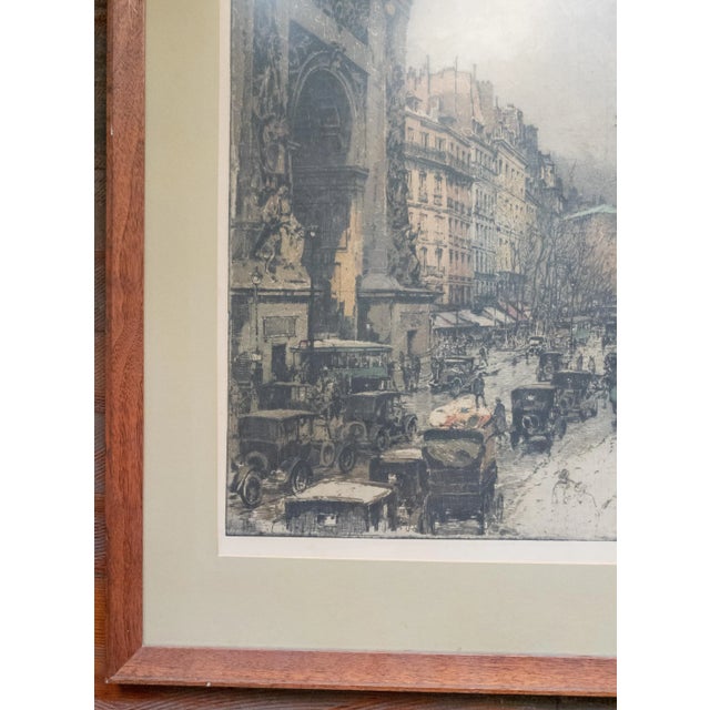 Early 20th Century Etching and Aquatint of St Denis Paris by Luigi Kasimir For Sale In New York - Image 6 of 12