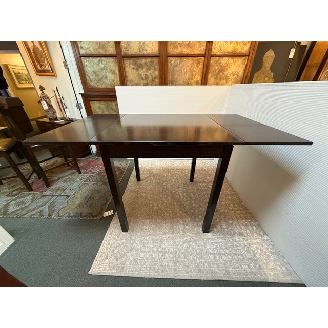 Wood Contemporary Bistro Extension Table + Chairs, Set of Five For Sale - Image 7 of 11