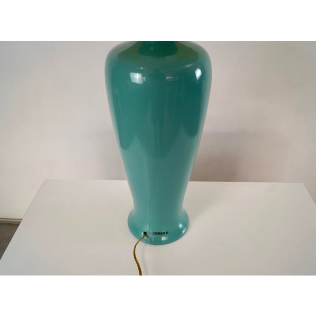 Teal 1960’s Mid-Century Modern Table Lamp by Lumiray For Sale - Image 8 of 12