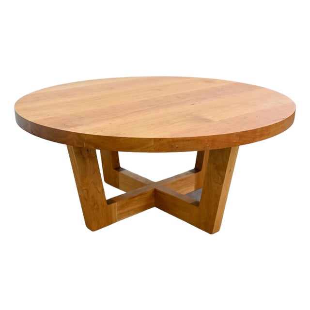 Scandinavian Inspired Cherry Coffee Table For Sale
