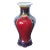 Mid-Century Antique Style Chinese Vase in Red Ox-Blood Flambe Glaze For Sale