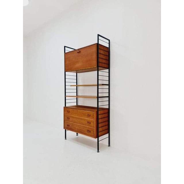 Vintage Free Standing Modular Unit Shelving System by Staples Ladderax, 1960s For Sale - Image 3 of 12