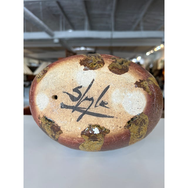 Mid 20th Century Signed Bird Glazed Pottery Sculpture For Sale In Charleston - Image 6 of 8