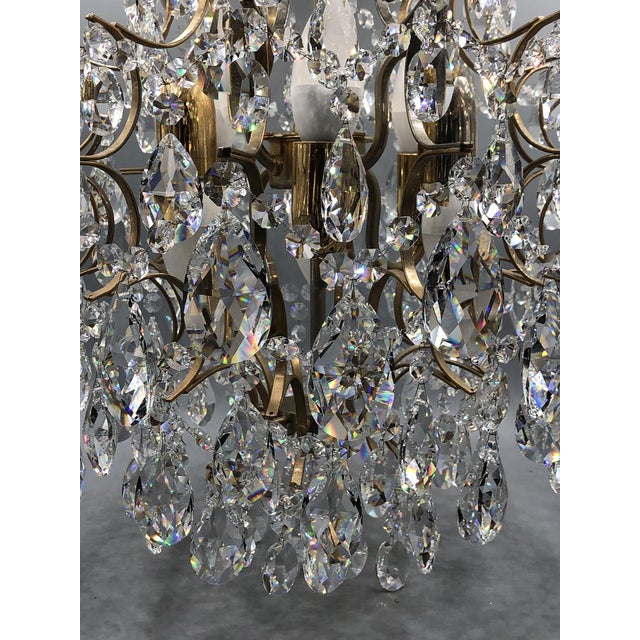 Vintage Chandelier in Lead Crystal, Italy, 1960s For Sale - Image 16 of 18