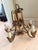 Castle Antiques & Design Vintage Spanish Revival Gothic Iron 6 Light Chandelier 6 For Sale - Image 4 of 6