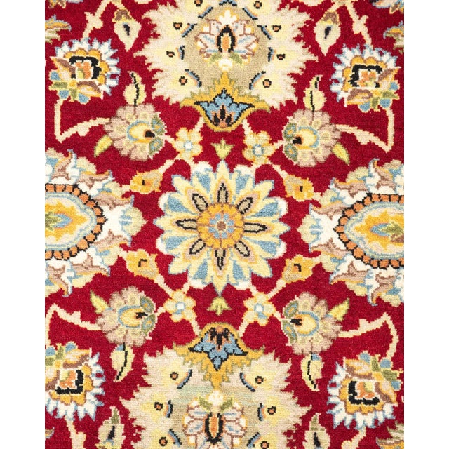 Traditional Mogul, One-of-a-Kind Hand-Knotted Area Rug in Orange, 4' 1" x 6' 2" For Sale - Image 3 of 8