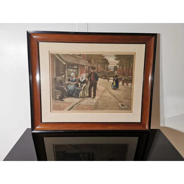 H. Houben, Lithograph, Framed For Sale - Image 6 of 7