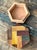 Late 20th Century Vintage Octagon Marquetry Hexagon Box For Sale - Image 5 of 12