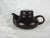 Mid-Century Modern 1970s Italian Franco Pozzi Gresline Black Teapot For Sale - Image 3 of 11