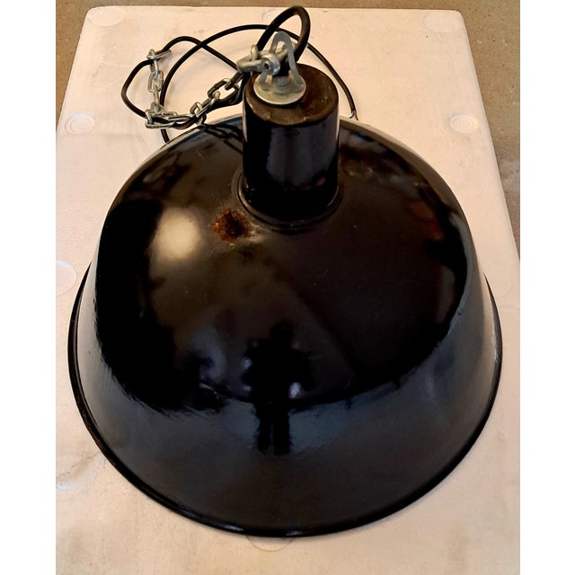 Large Industrial Lamps, 1950s, Set of 2 For Sale - Image 4 of 10